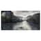 Designart - Mountain River with Fog and Rain - Modern Seascape Canvas Artwork
